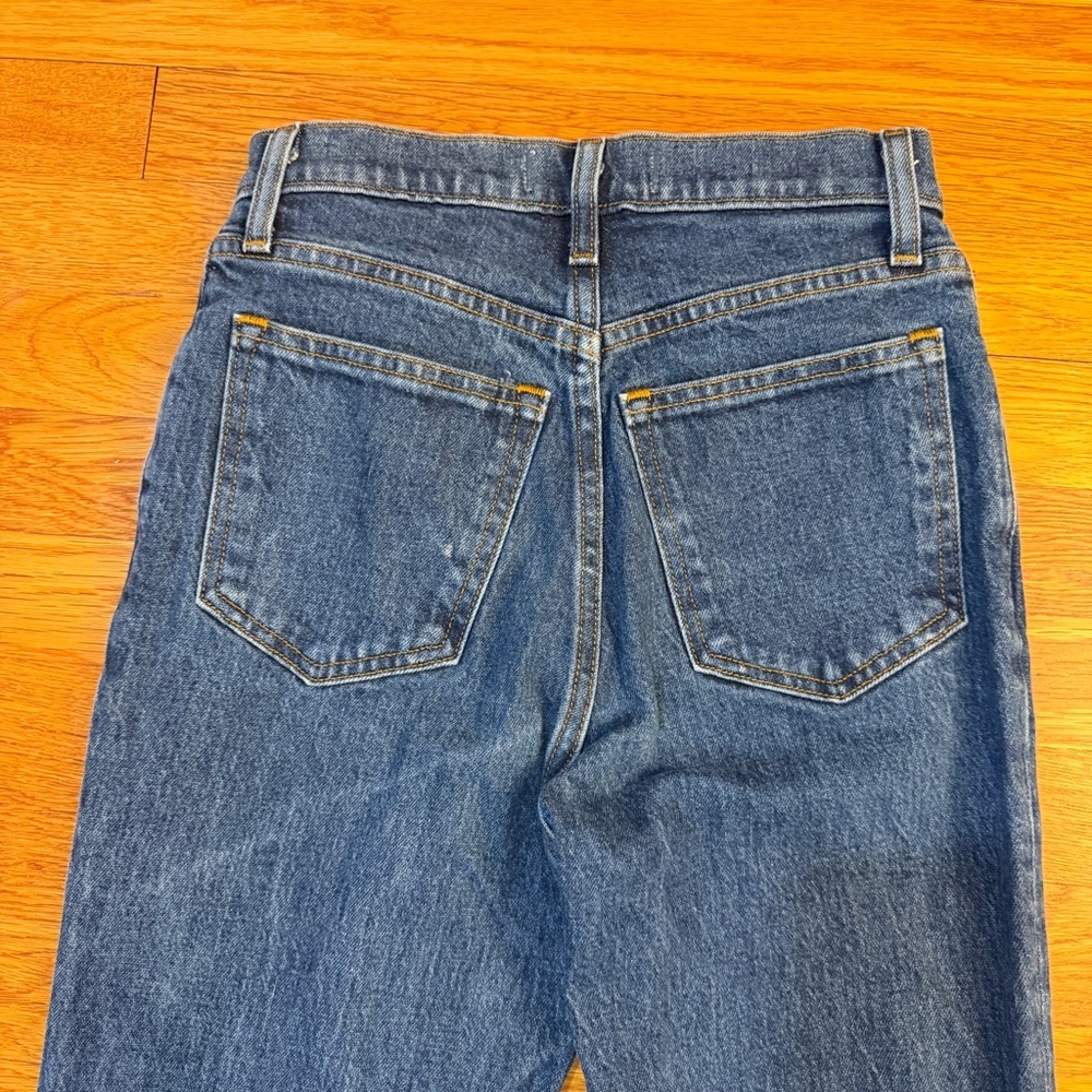 Abercrombie & Fitch Ultra High Rise 90s Straight Leg Jeans Dark Wash- Size 24/00 - Picture 5 of 7